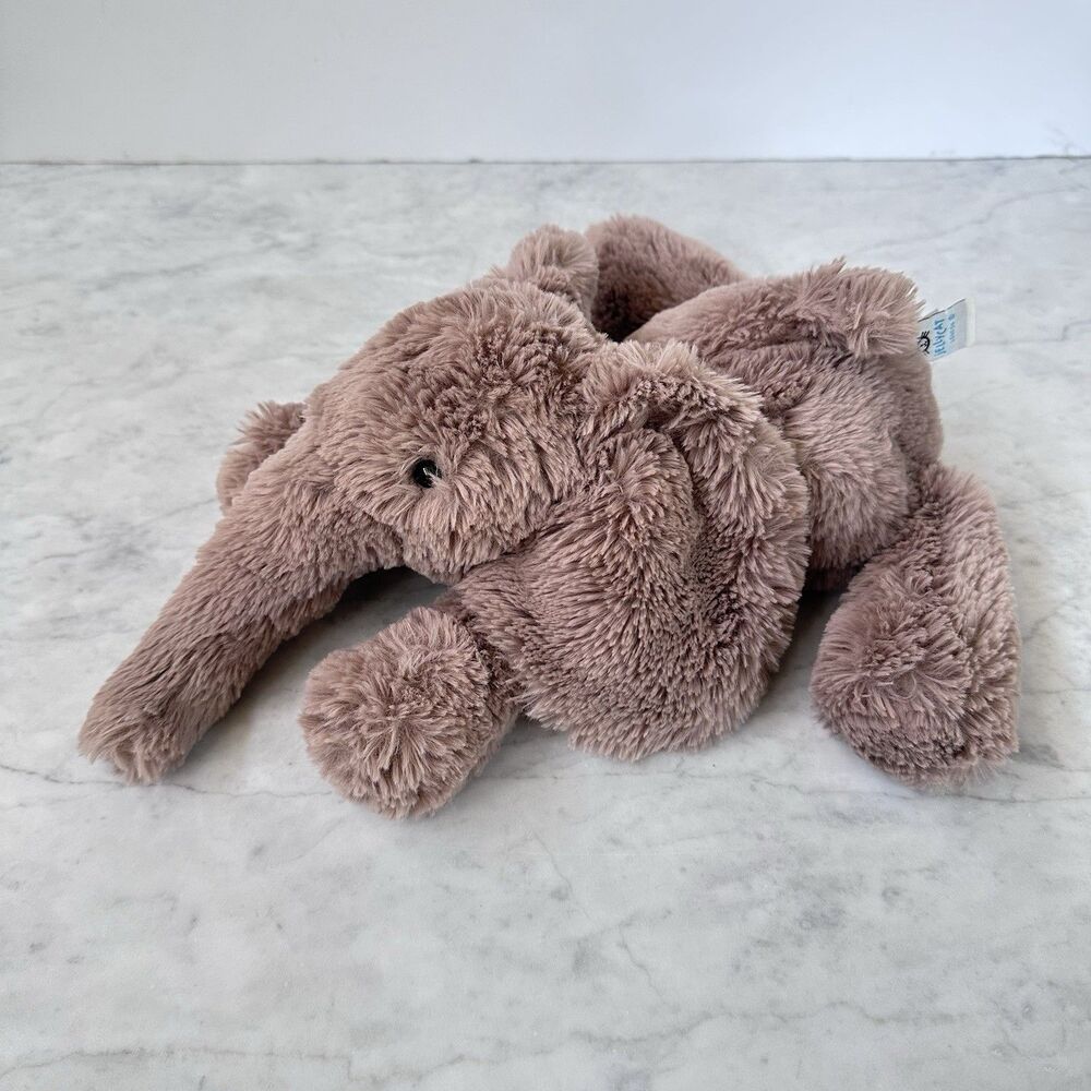 Jellycat Smudge Elephant Medium Plush Toy Brown Plush SMG2EL